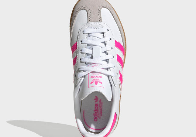 adidas Kids Samba  OG - White / Lucid Pink / Gum 3