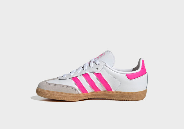 adidas Kids Samba  OG - White / Lucid Pink / Gum 3