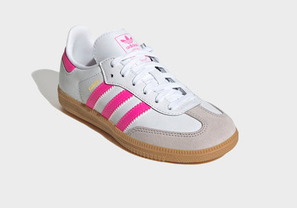 adidas Kids Samba  OG - White / Lucid Pink / Gum 3