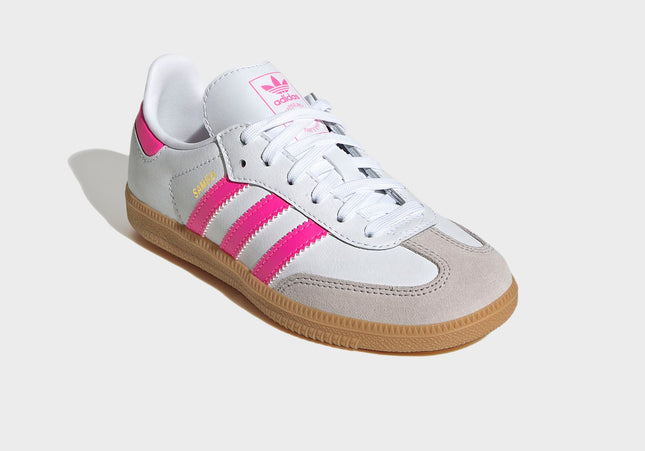 adidas Kids Samba  OG - White / Lucid Pink / Gum 3