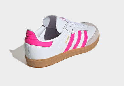 adidas Kids Samba  OG - White / Lucid Pink / Gum 3