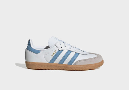 adidas Kids Samba OG - Cloud White / Ash Blue / Gum
