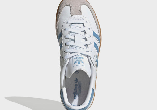 adidas Kids Samba OG - Cloud White / Ash Blue / Gum