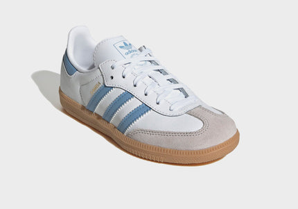 adidas Kids Samba OG - Cloud White / Ash Blue / Gum