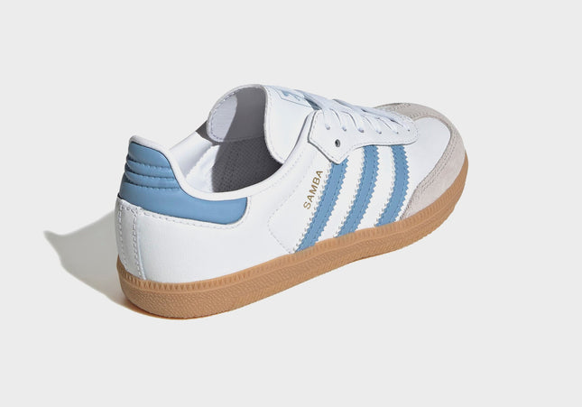 adidas Kids Samba OG - Cloud White / Ash Blue / Gum