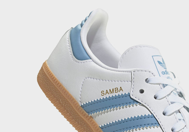 adidas Kids Samba OG - Cloud White / Ash Blue / Gum