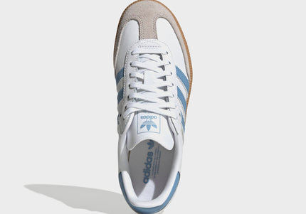 adidas GS Samba OG - White / Ash Blue / Gum 3