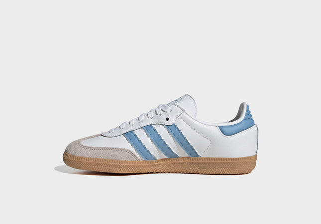 adidas GS Samba OG - White / Ash Blue / Gum 3