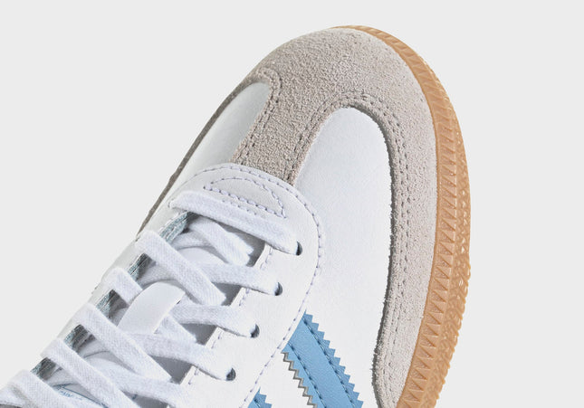 adidas GS Samba OG - White / Ash Blue / Gum 3