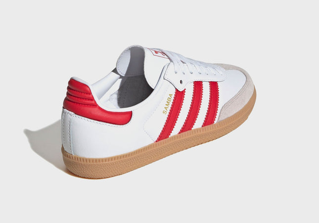 adidas GS Samba OG - White / Better Scarlet / Gum 3