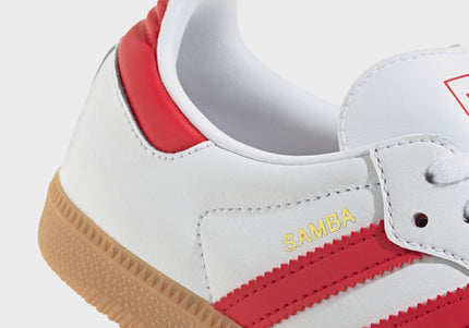adidas GS Samba OG - White / Better Scarlet / Gum 3