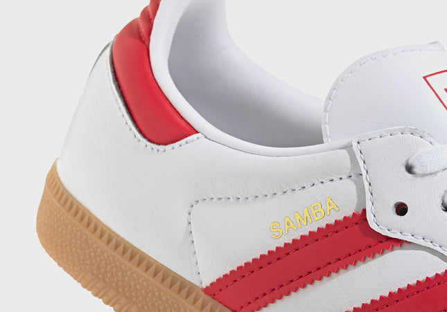 adidas GS Samba OG - White / Better Scarlet / Gum 3