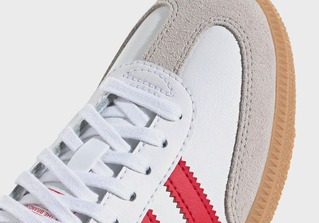 adidas GS Samba OG - White / Better Scarlet / Gum 3