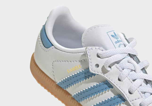 adidas TD Samba OG - White / Ash Blue / Gum 3