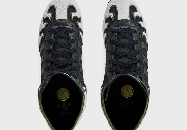 adidas x Brain Dead Japan Hi - Black / Crystal White / Gold Metallic