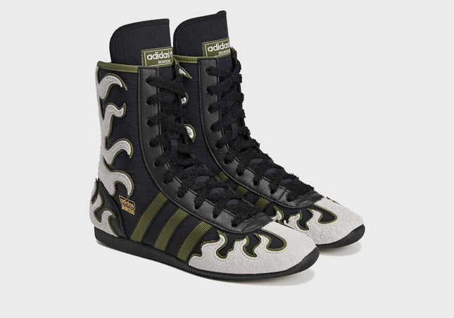 adidas x Brain Dead Japan Hi - Black / Crystal White / Gold Metallic