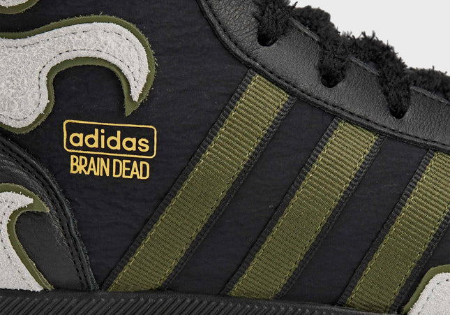 adidas x Brain Dead Japan Hi - Black / Crystal White / Gold Metallic