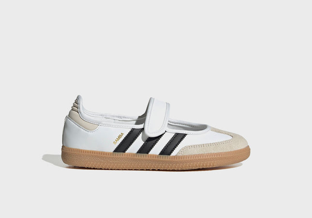 adidas J Samba Jane  - White / Alumina / Core Black