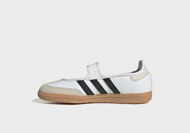 adidas J Samba Jane  - White / Alumina / Core Black
