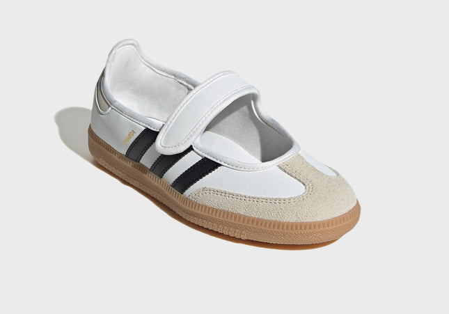 adidas J Samba Jane  - White / Alumina / Core Black