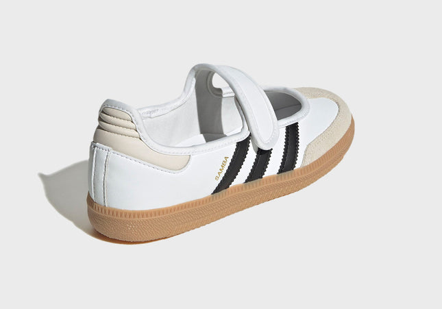 adidas J Samba Jane  - White / Alumina / Core Black