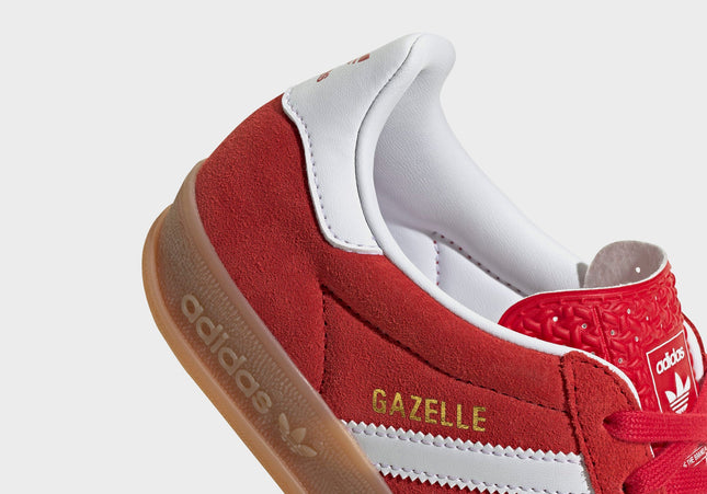 adidas Kids Gazelle Indoor - Better Scarlet / White / Gum 2