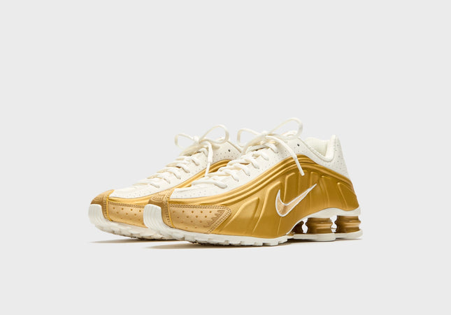 Nike Shox R4 - Soft Pearl / Metallic Gold