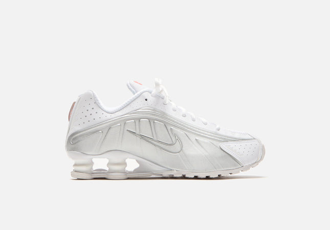Nike WMNS Shox R4 - White / Metallic Silver / Max Orange / White