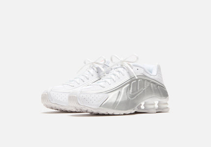 Nike WMNS Shox R4 - White / Metallic Silver / Max Orange / White