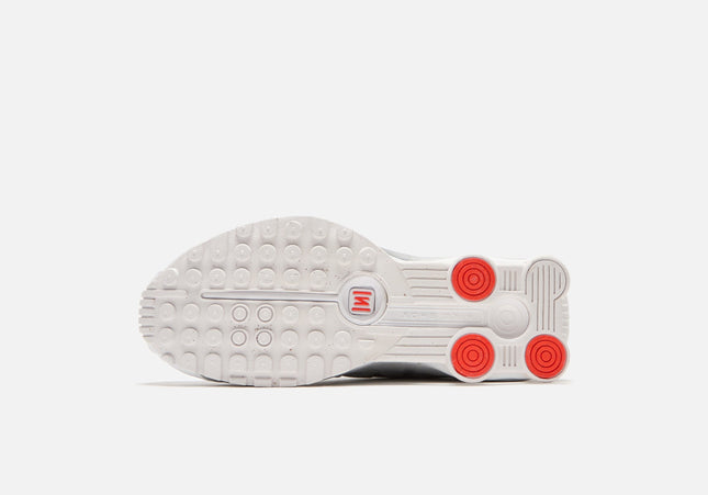 Nike WMNS Shox R4 - White / Metallic Silver / Max Orange / White