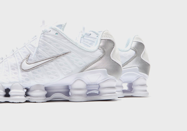 Nike Shox TL - White / Metallic Silver / Max Orange