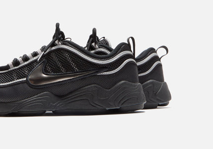 Nike Air Zoom Spiridon - Black / Metallic Silver / Sport Red
