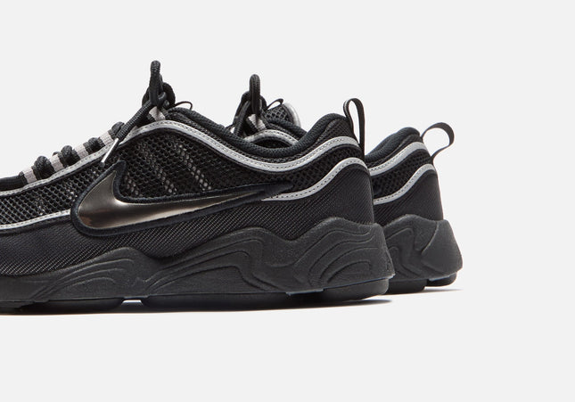 Nike Air Zoom Spiridon - Black / Metallic Silver / Sport Red