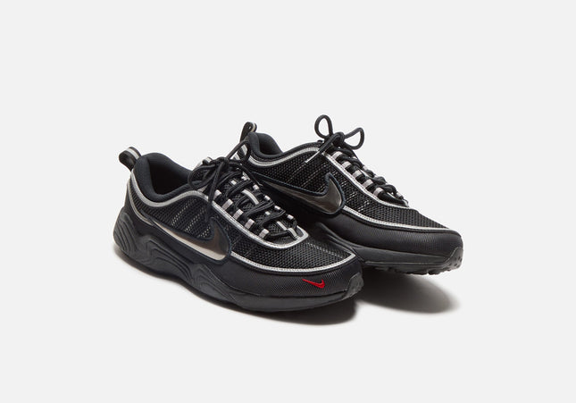 Nike Air Zoom Spiridon - Black / Metallic Silver / Sport Red