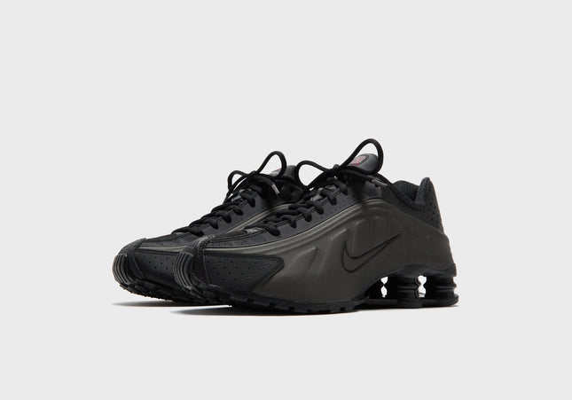 Nike Shox R4 - Black / Black / Black / Bright Crimson