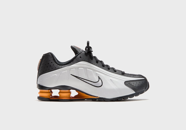 Nike Shox R4 - Black / Vast Grey / Bright Mandarin / Metallic Silver