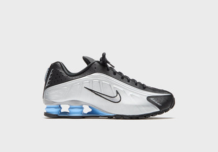 Nike Shox R4 - Metallic Silver / Black / Psychic Blue