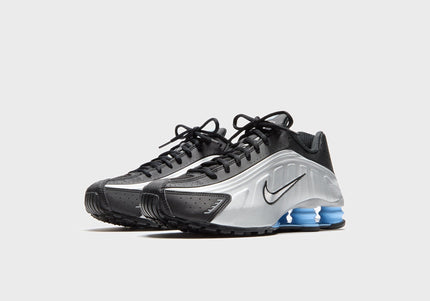 Nike Shox R4 - Metallic Silver / Black / Psychic Blue