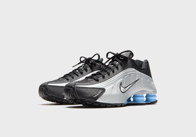 Nike Shox R4 - Metallic Silver / Black / Psychic Blue