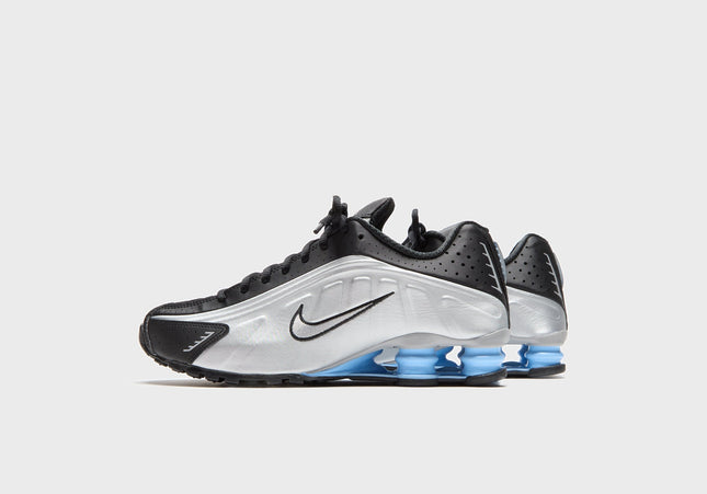 Nike Shox R4 - Metallic Silver / Black / Psychic Blue