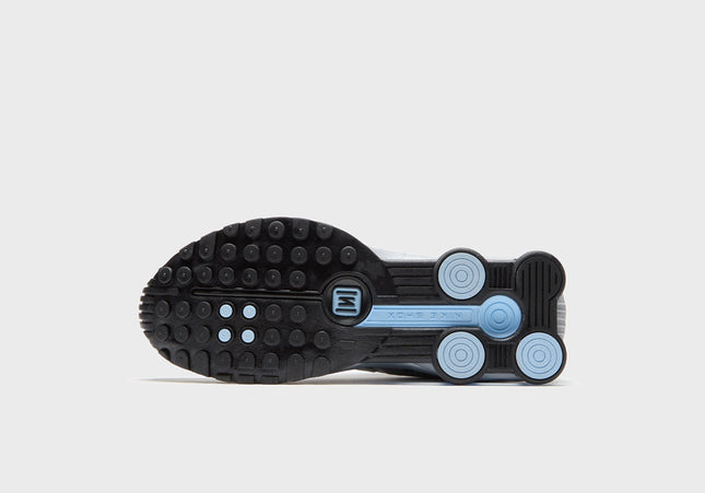 Nike Shox R4 - Metallic Silver / Black / Psychic Blue