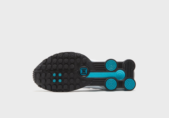 Nike Shox R4 - Metallic Silver / White / Blue Lagoon