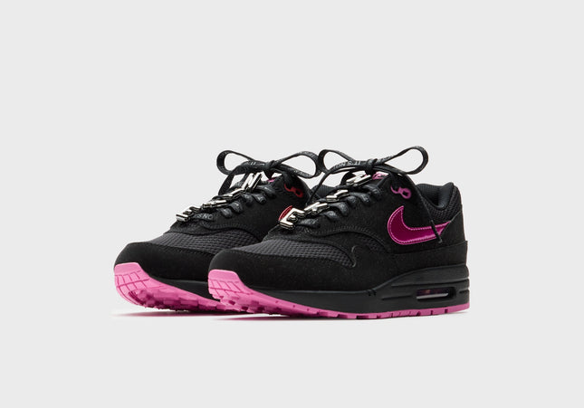 Nike Air Max 1  - Black / Playful Pink / University Red