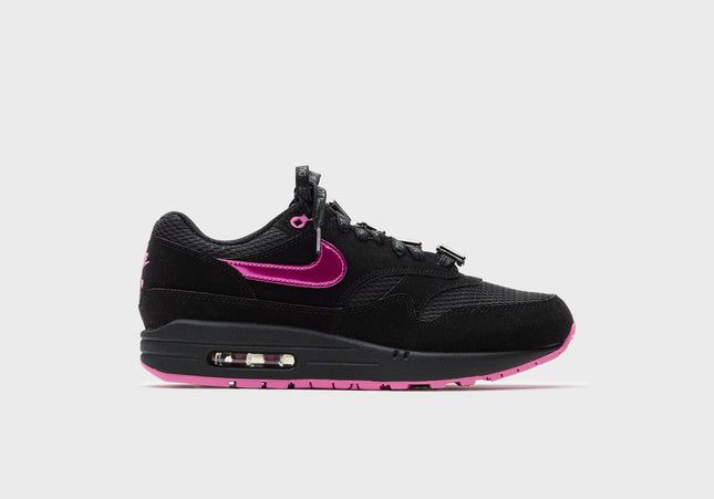 Nike Air Max 1  - Black / Playful Pink / University Red