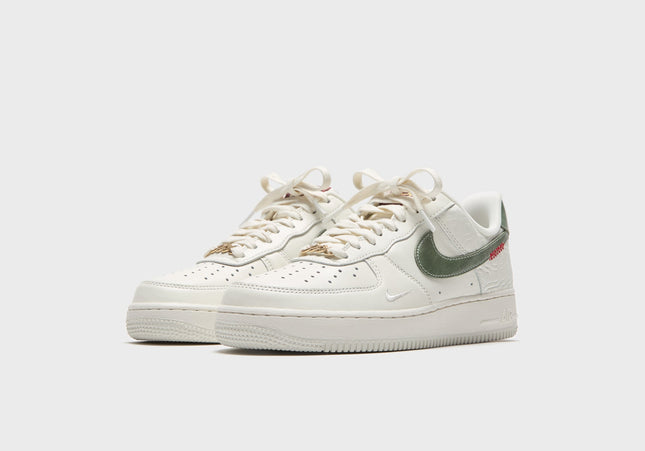 Nike Air Force 1 Low -  Sail / Jade Horizon / Light Bone / University Red / Metallic Gold