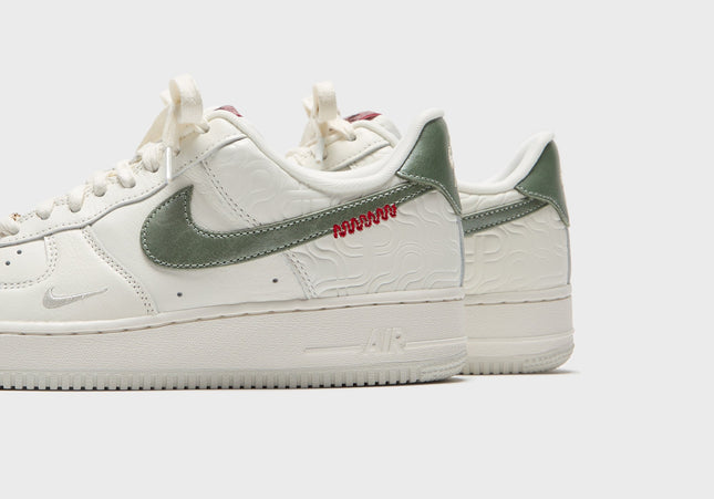 Nike Air Force 1 Low -  Sail / Jade Horizon / Light Bone / University Red / Metallic Gold