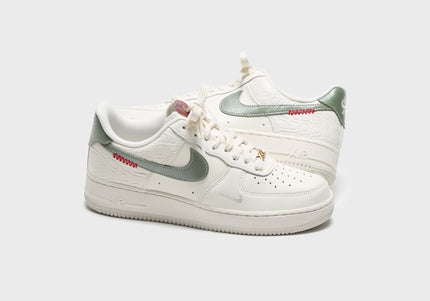 Nike Air Force 1 Low -  Sail / Jade Horizon / Light Bone / University Red / Metallic Gold