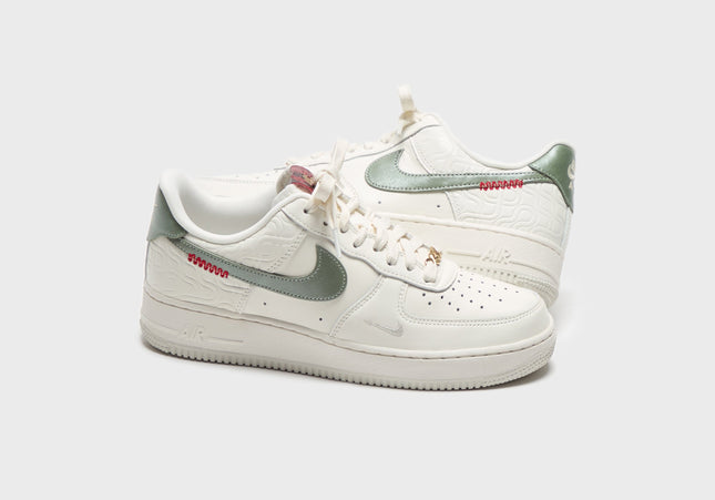 Nike Air Force 1 Low -  Sail / Jade Horizon / Light Bone / University Red / Metallic Gold