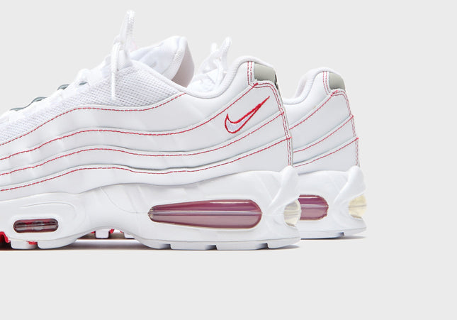 Nike Air Max 95 OG - White / University Red / Wolf Grey