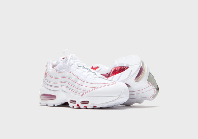 Nike Air Max 95 OG - White / University Red / Wolf Grey